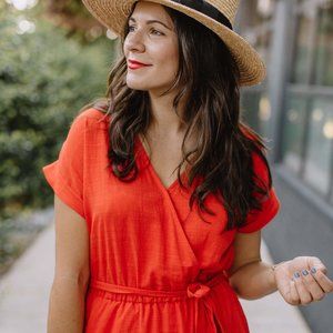 universal thread red dress
